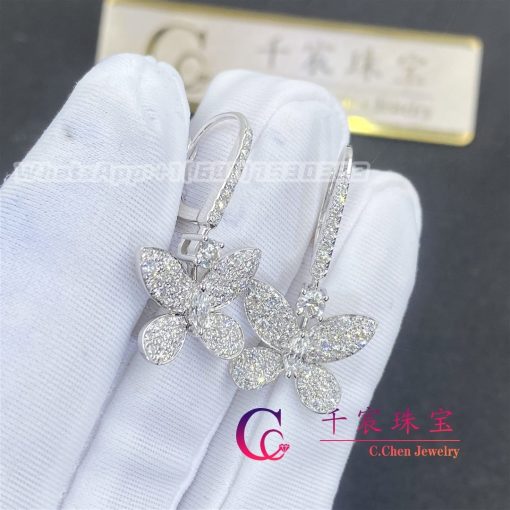 Graff Pavé Butterfly Mini Diamond Drop Earrings RGE1167