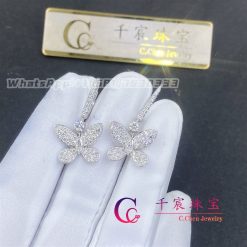 Graff Pave Butterfly Mini Diamond Drop Earrings Rge1167 (4)