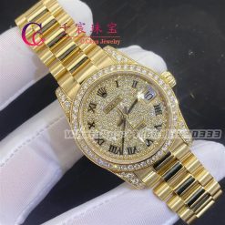 Rolex Datejust M178288-0081 18k Yellow Gold Diamond Dial 31mm Swiss 2836