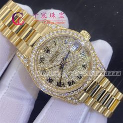 Rolex Datejust M178288 0081 18k Yellow Gold Diamond Dial 31mm Swiss 2836 (7)