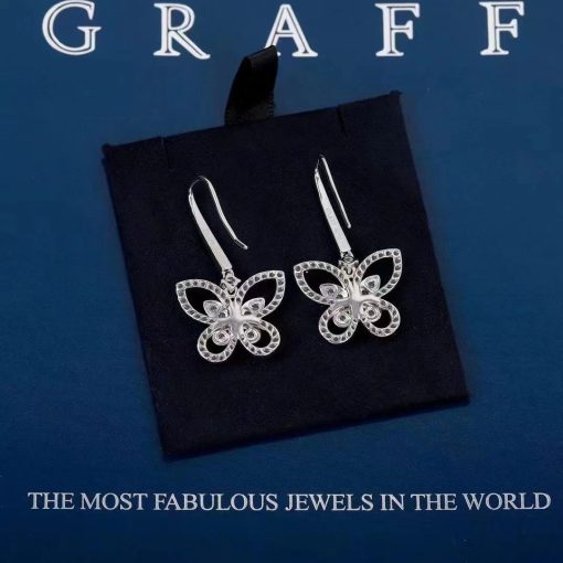 Graff Butterfly Silhouette Drop Earrings RGE1617