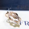 Fred Chance Infinie Ring Small Model 18k Pink Gold and Diamonds 4B0882