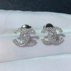 Chanel Strass CC Stud Earrings