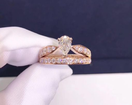 Chaumet Josephine Pink Gold Diamond Ring J4MQ00