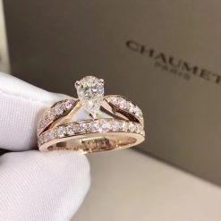 Chaumet Josephine Pink Gold Diamond Ring J4MQ00