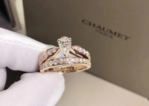 Chaumet Josephine Pink Gold Diamond Ring J4MQ00