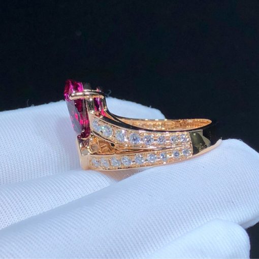 Chaumet Joséphine Tiara Pink gold Rubellite and Diamond Ring 081982