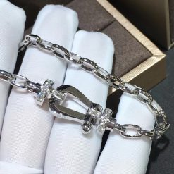 Fred Force 10 Bracelet 18k White Gold and Diamonds Large Model -0B0026-6B0353