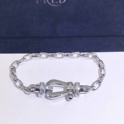 Fred Force 10 Bracelet 18k White Gold and Diamonds Large Model -0B0026-6B0353