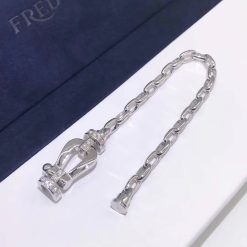 Fred Force 10 Bracelet 18k White Gold and Diamonds Large Model -0B0026-6B0353