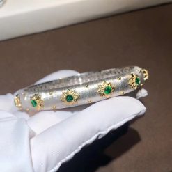 Buccellati Macri Bracelet White Gold And Emerald (4)