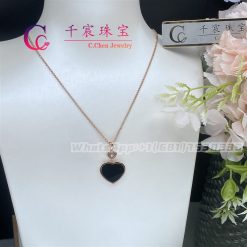 Chopard Happy Hearts Pendant Diamond Onyx 797482-5201