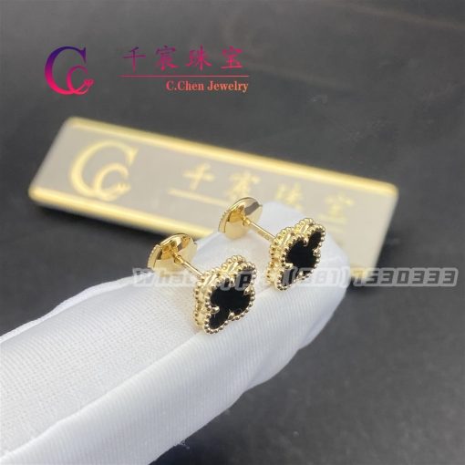 Van Cleef & Arpels Sweet Alhambra Earstuds Onyx VCARA44900