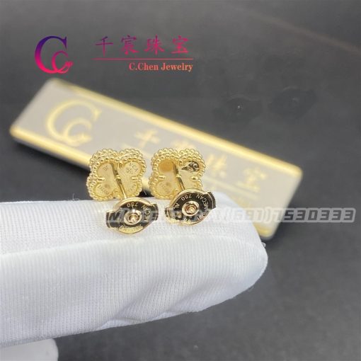 Van Cleef & Arpels Sweet Alhambra Earstuds Onyx VCARA44900