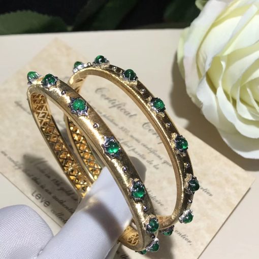 Buccellati Macri Bracelet Yellow Gold And Emerald (4)