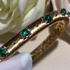 Buccellati Macri Bracelet Yellow Gold And Emerald (9)