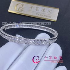 Van Cleef Arpels Perlee Diamonds Bracelet 1 Rows White Gold Diamond Vcarp27j00 (3)