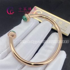 Piaget Possession Open Bangle Bracelet Malachite G36PB100