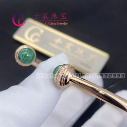 Piaget Possession Open Bangle Bracelet Malachite G36PB100