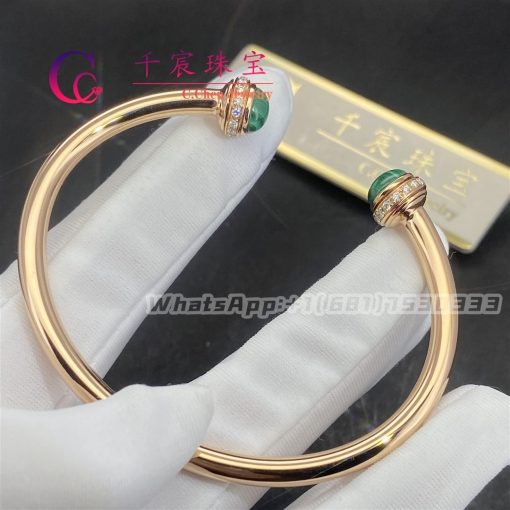 Piaget Possession Open Bangle Bracelet Malachite G36PB100