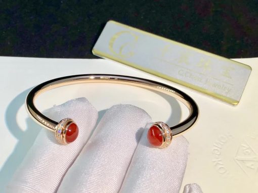 Piaget Possession Open Bangle Bracelet Carnelian G36PA600