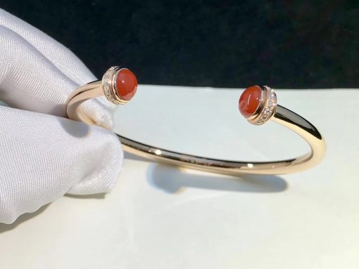 Piaget Possession Open Bangle Bracelet Carnelian G36PA600