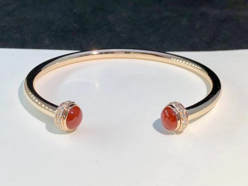 Piaget Possession Open Bangle Bracelet Carnelian G36PA600