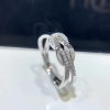 Fred Chance Infinie Ring Medium Model 18k White Gold and Diamonds 4B0866