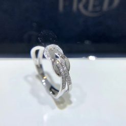 Fred Chance Infinie Ring Medium Model 18k White Gold and Diamonds 4B0866