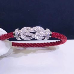 Fred Chance Infinie Bracelet 18k White Gold and Diamonds Large Model 0B0103-6B0217