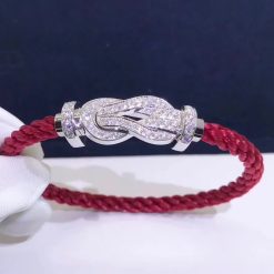 Fred Chance Infinie Bracelet 18k White Gold and Diamonds Large Model 0B0103-6B0217