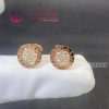 Bvlgari Single Stud Earring Rose Gold with Pavé Diamonds 54731