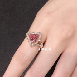 Bvlgari Divas' Dream Openwork Ring Pink Tourmaline 354367