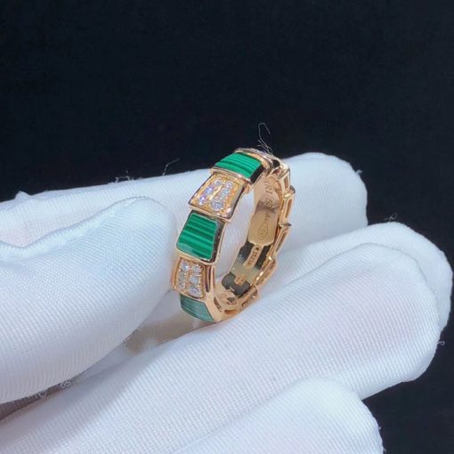 Bvlgari Serpenti Ring Set with Malachite 355013