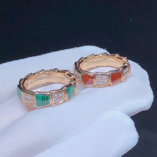 Bvlgari Serpenti Ring Set with Malachite 355013