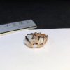 Bvlgari Serpenti Ring with Mother of Pearl and Pavé Diamonds 350666