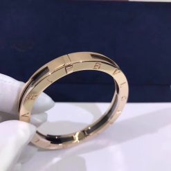 Bvlgari B.zero1 Bangle Bracelet in 18k Rose Gold and Cermet 352998