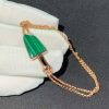 Bvlgari Gelati Rose Gold Soft Bracelet Set with Malachite 354743