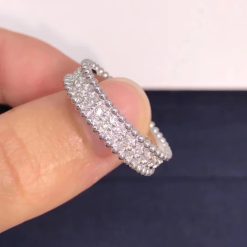 Van Cleef & Arpels Perlée Diamonds Ring 1 Row White Gold Diamond VCARP4E200