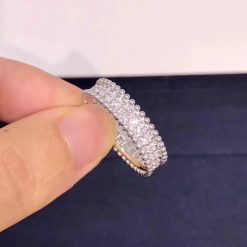 Van Cleef & Arpels Perlée Diamonds Ring 1 Row White Gold Diamond VCARP4E200