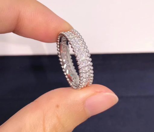 Van Cleef & Arpels Perlée Diamonds Ring 1 Row White Gold Diamond VCARP4E200