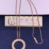 Cartier Love Necklace Diamonds Rose Gold B7224527