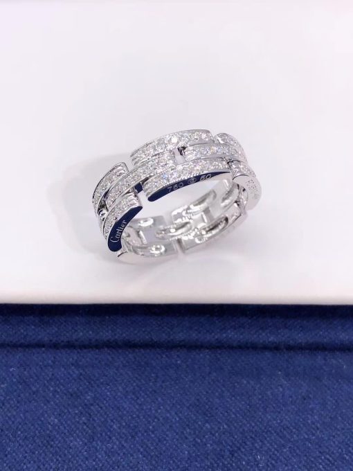 Cartier Maillon PanthÈre Ring 3 Diamond-paved Rows B4111700