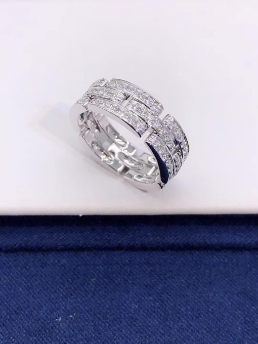 Cartier Maillon PanthÈre Ring 3 Diamond-paved Rows B4111700