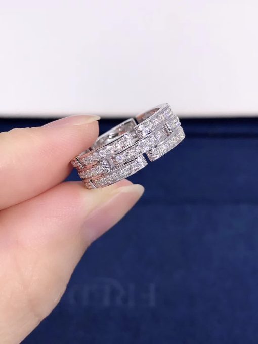 Cartier Maillon PanthÈre Ring 3 Diamond-paved Rows B4111700