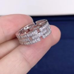 Cartier Maillon PanthÈre Ring 3 Diamond-paved Rows B4111700