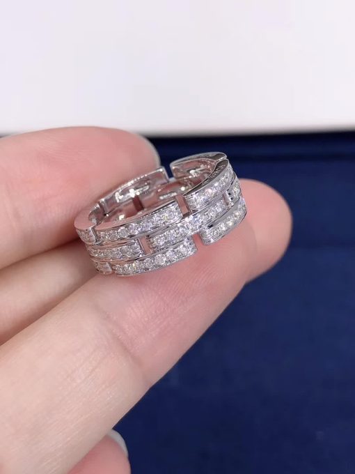 Cartier Maillon PanthÈre Ring 3 Diamond-paved Rows B4111700