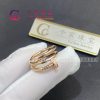 Cartie Juste Un Clou Ring 18K Rose Gold Diamonds B4210800