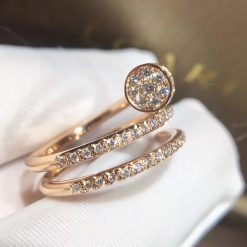 Cartie Juste Un Clou Ring Rose Gold Diamonds B4210900