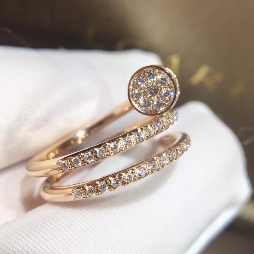 Cartie Juste Un Clou Ring Rose Gold Diamonds B4210900